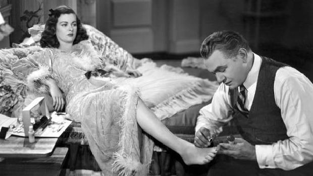 Joan Bennett and Edward G. Robinson in Fritz Lang's SCARLET STRE